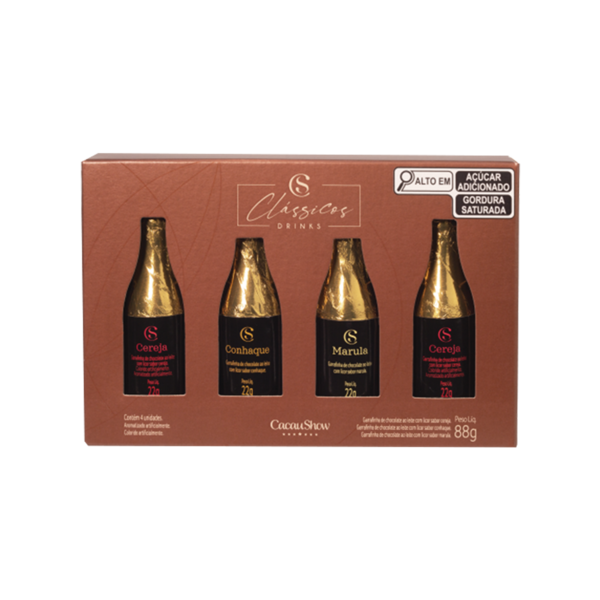 Caixa Garrafinhas Clássicos Drinks ao Leite 88g