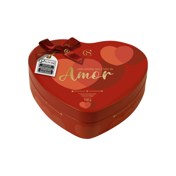Lata de Trufas laCreme Coração 100g