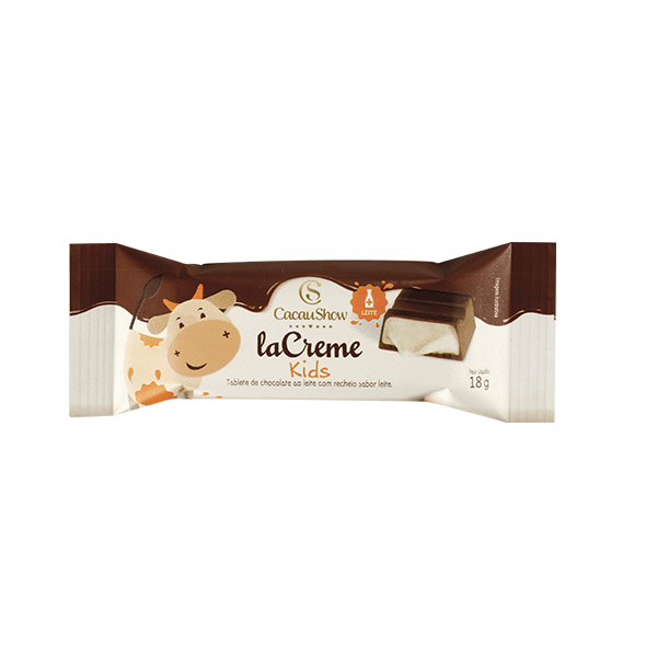 Tablete laCreme Kids de Chocolate ao Leite 18g