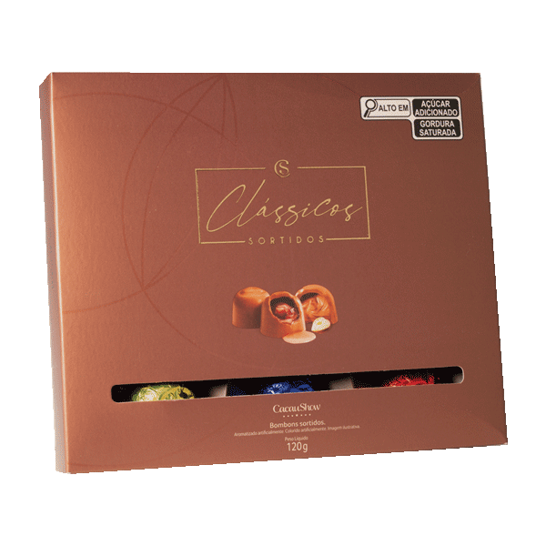 Caixa de Bombons Clássicos Sortidos 120g