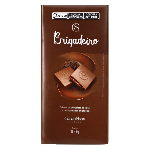 Tablete de Chocolate ao Leite Brigadeiro 100g