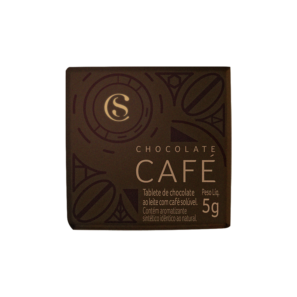 Tablete de Chocolate ao Leite Café 5g