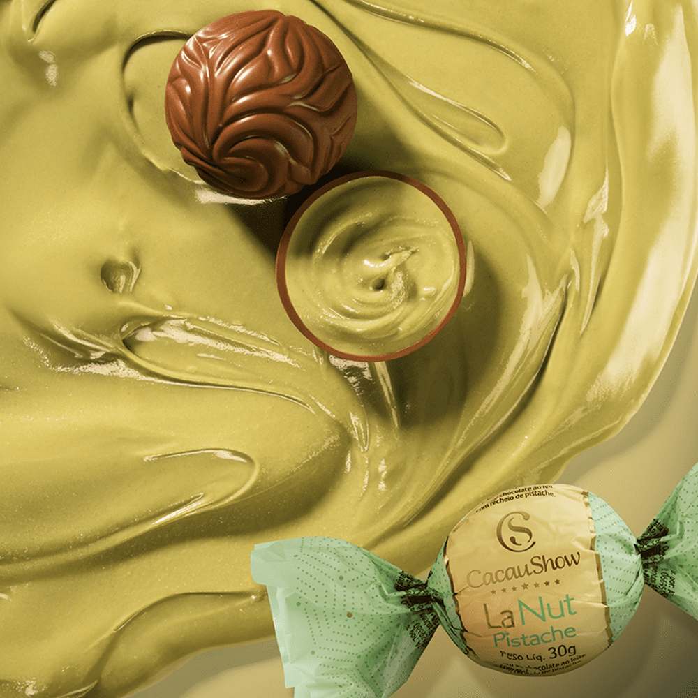 Trufa de Chocolate ao Leite e Pistache 30g - Imagem 2