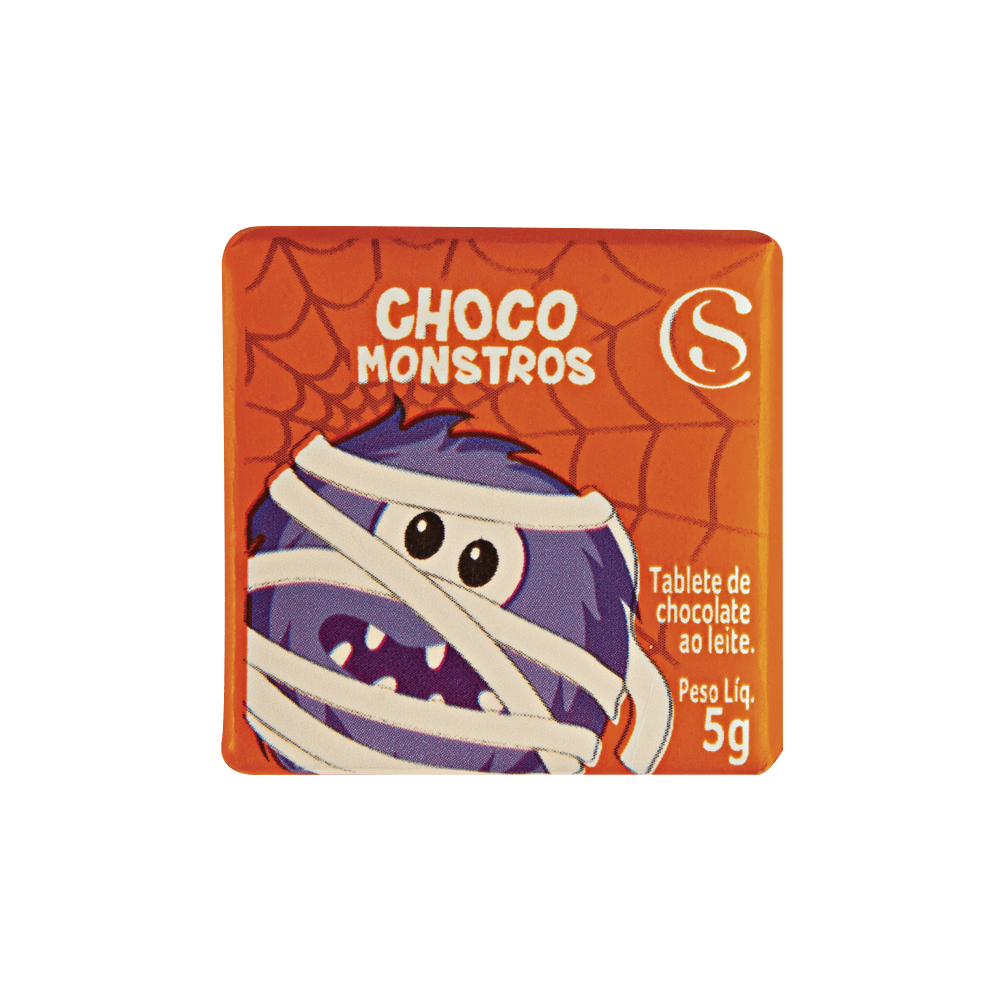 Tablete Halloween dos Chocomonstros Surpresa 5g