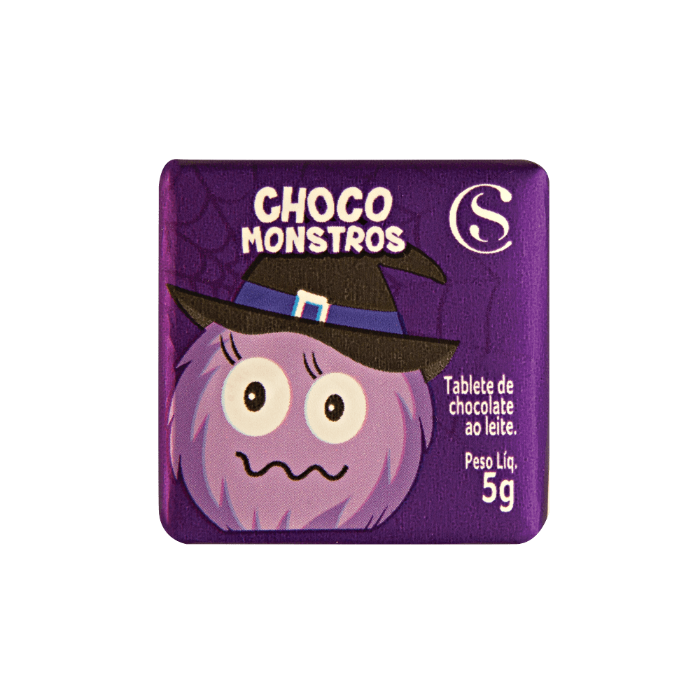 Tablete Halloween dos Chocomonstros Surpresa 5g - Imagem 2