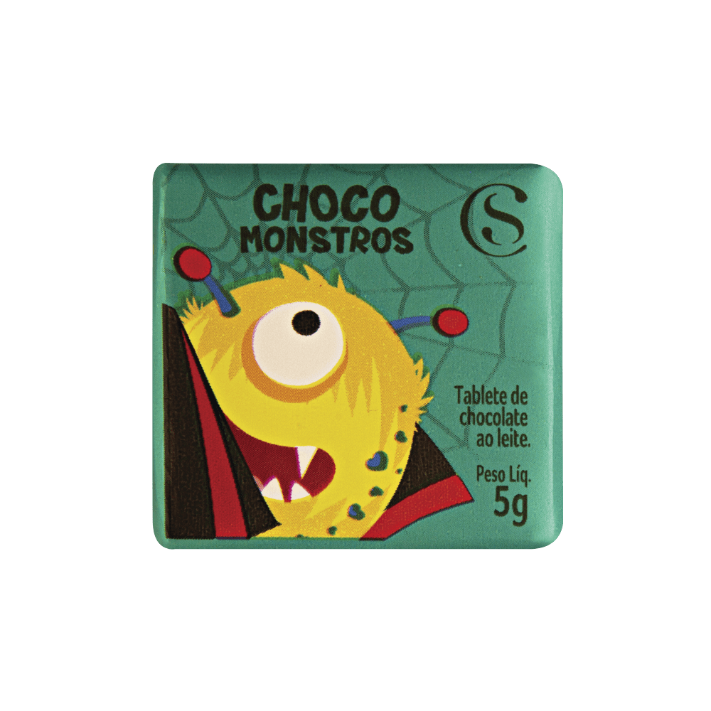 Tablete Halloween dos Chocomonstros Surpresa 5g - Imagem 3
