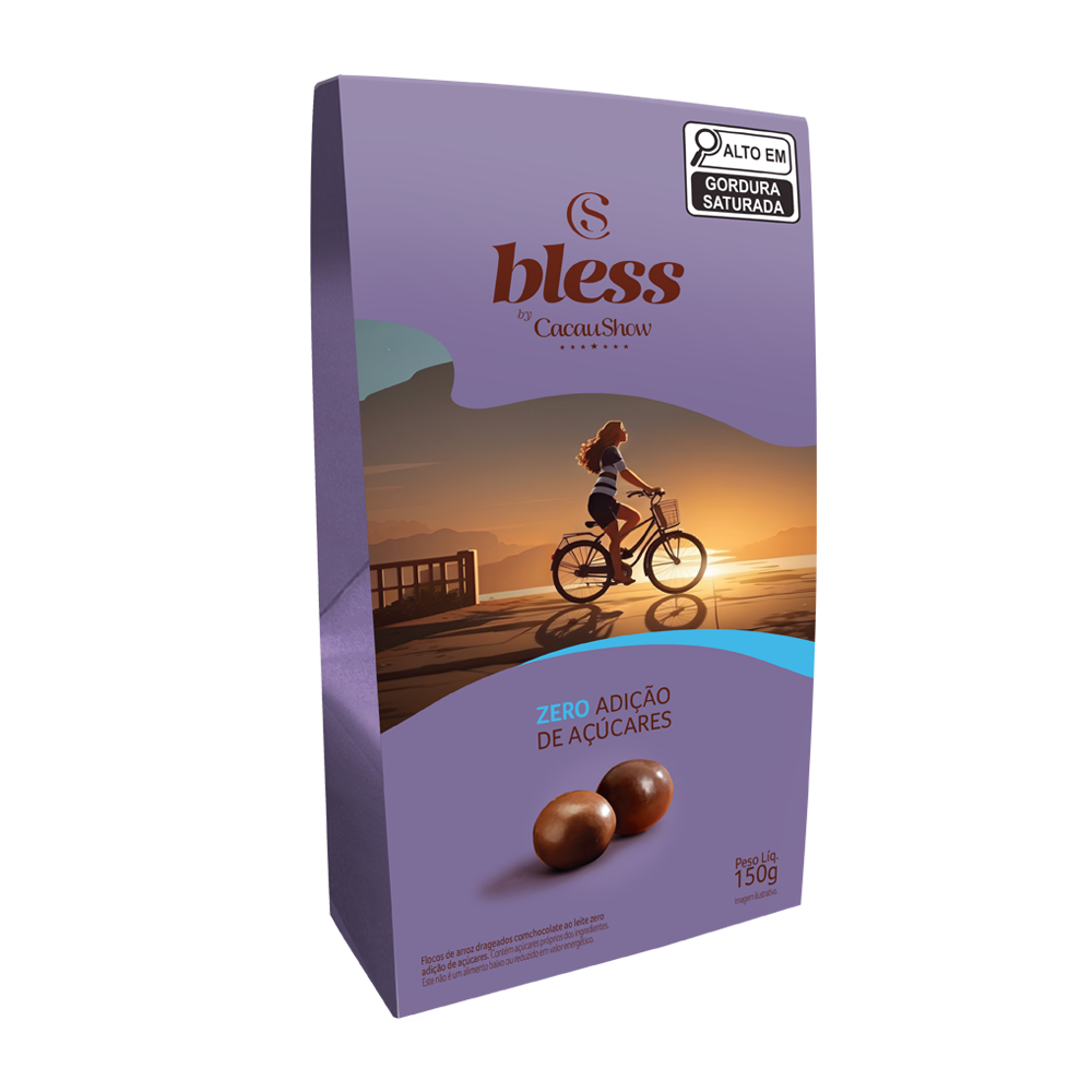 Drageado Bless Zero Adição de Açúcar ao Leite 150g