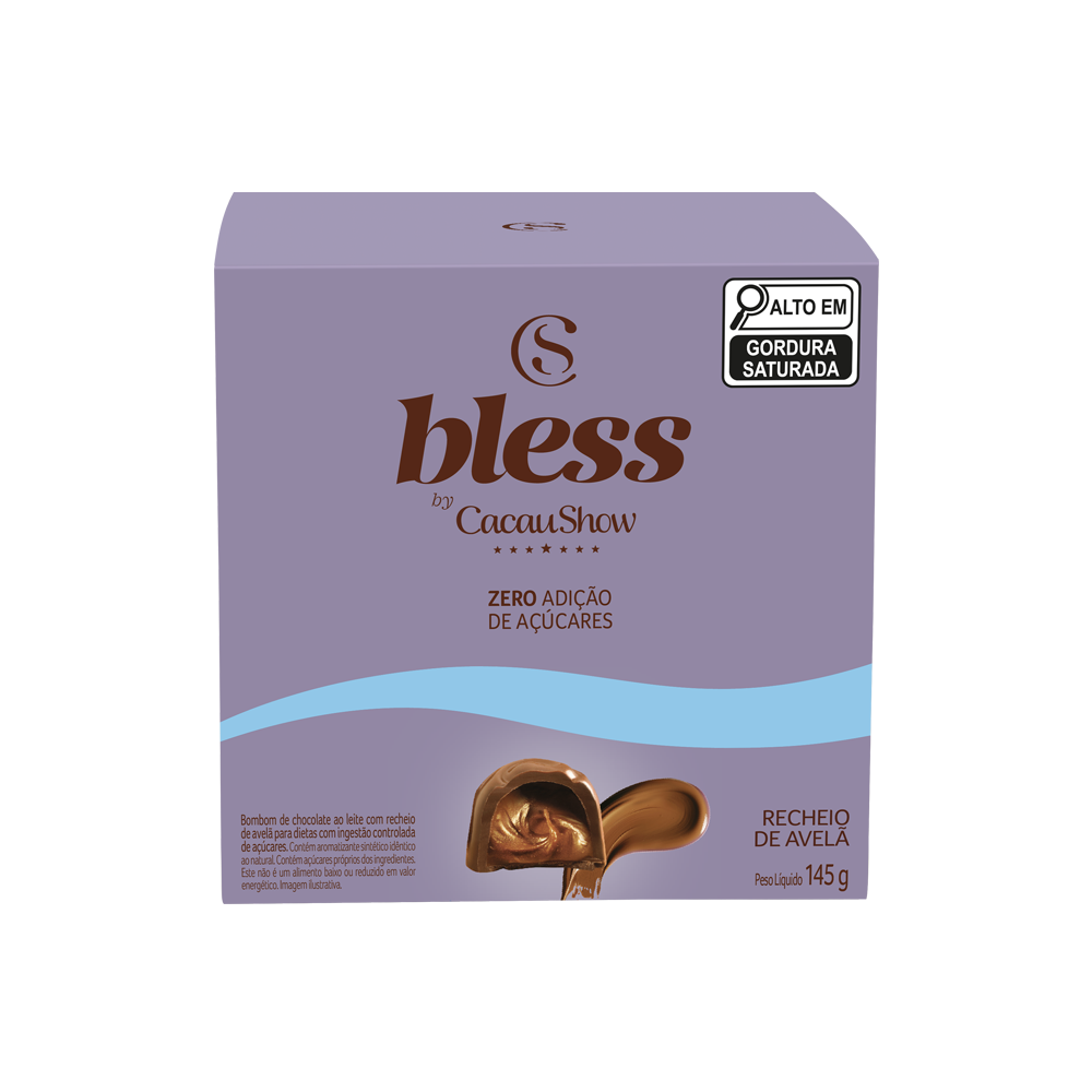 Cubo Bless Zero Adição de Açúcar Avelã 145g