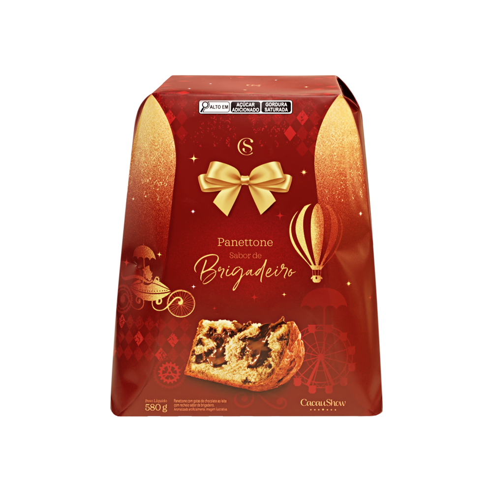 Panetone com Recheio de Brigadeiro 580g