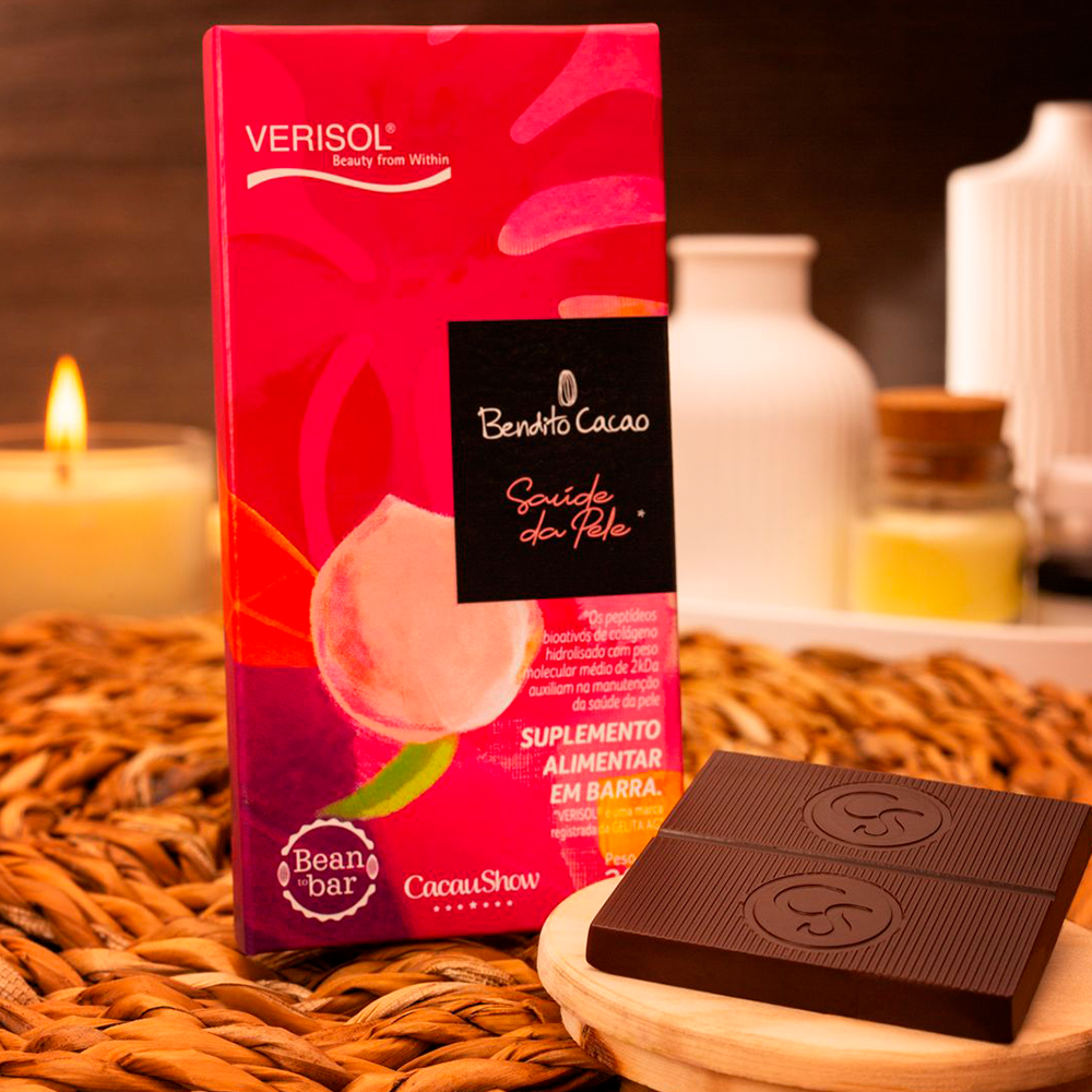 Tablete de Chocolate 70% Bendito Cacao Saúde da Pele 30g - Imagem 2