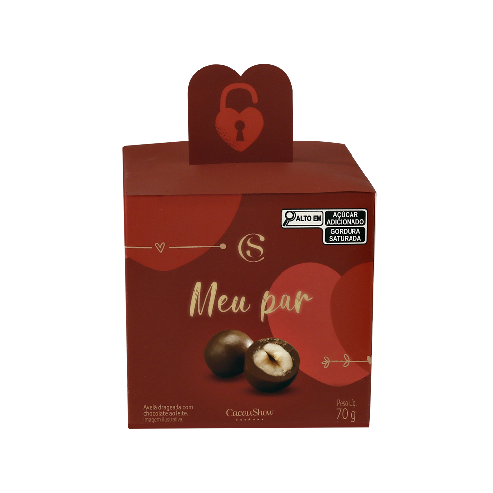 Mini Cubo com Drageados de Avelã 70g