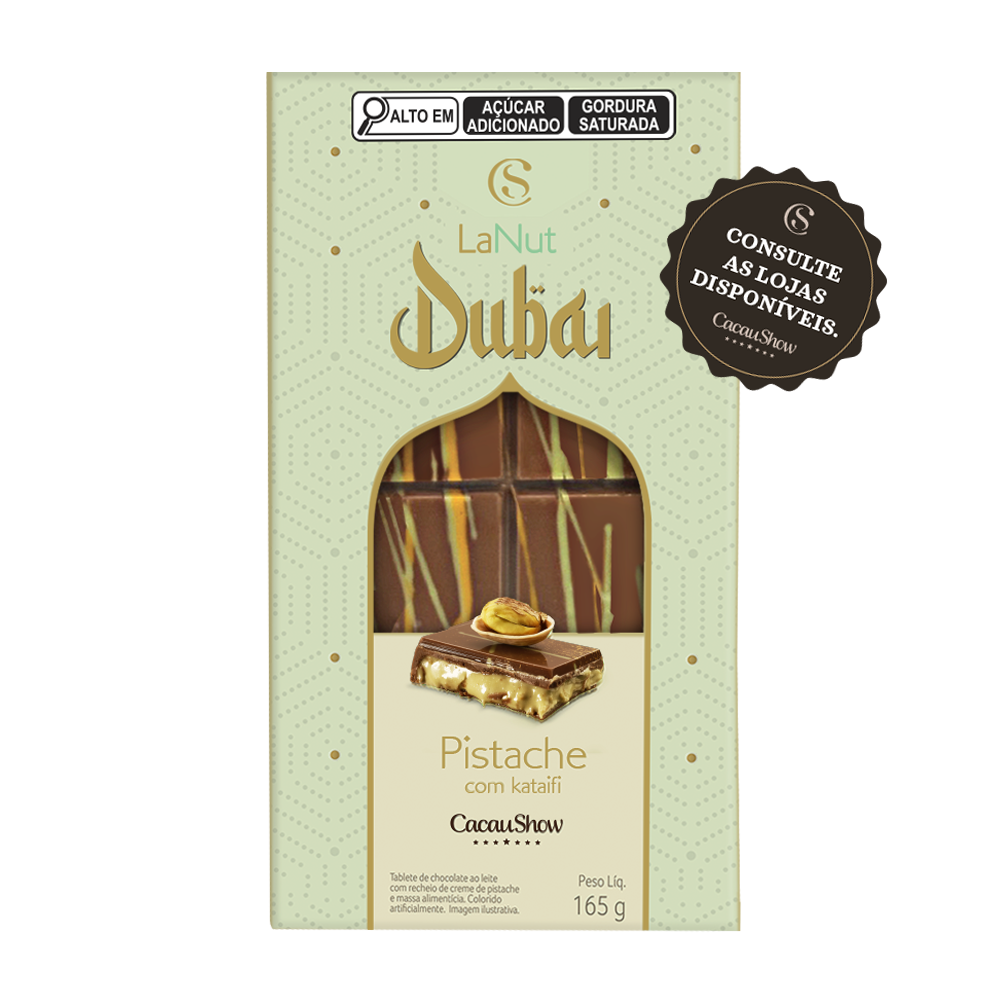 Tablete LaNut Pistache Dubai 165g - Imagem 2
