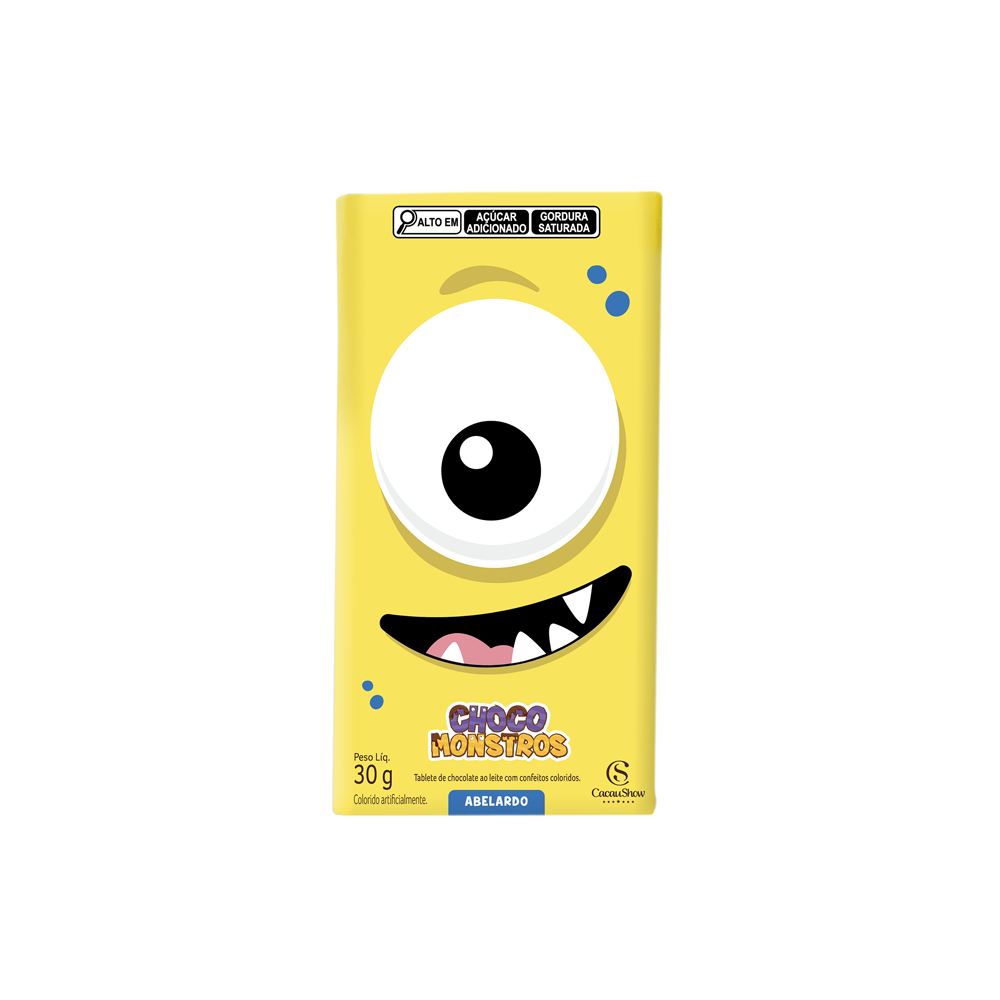 Tablete de Chocolate ao Leite Chocomonstros 30g