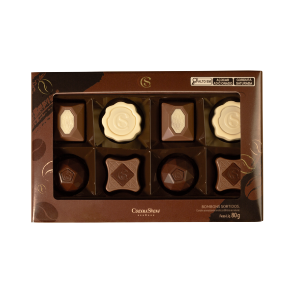 Caixa de Bombons Doce de Leite e Café 80g