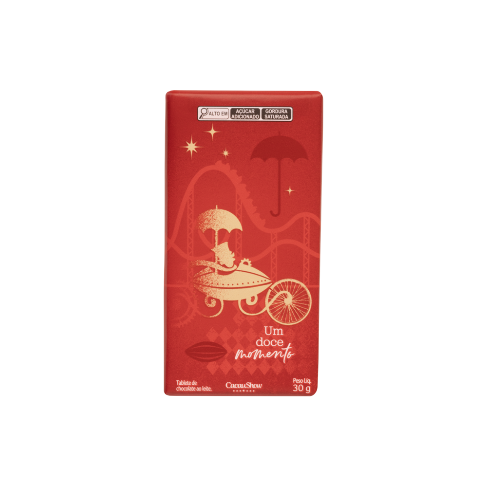 Tablete Natalino ao Leite Surpresa 30g