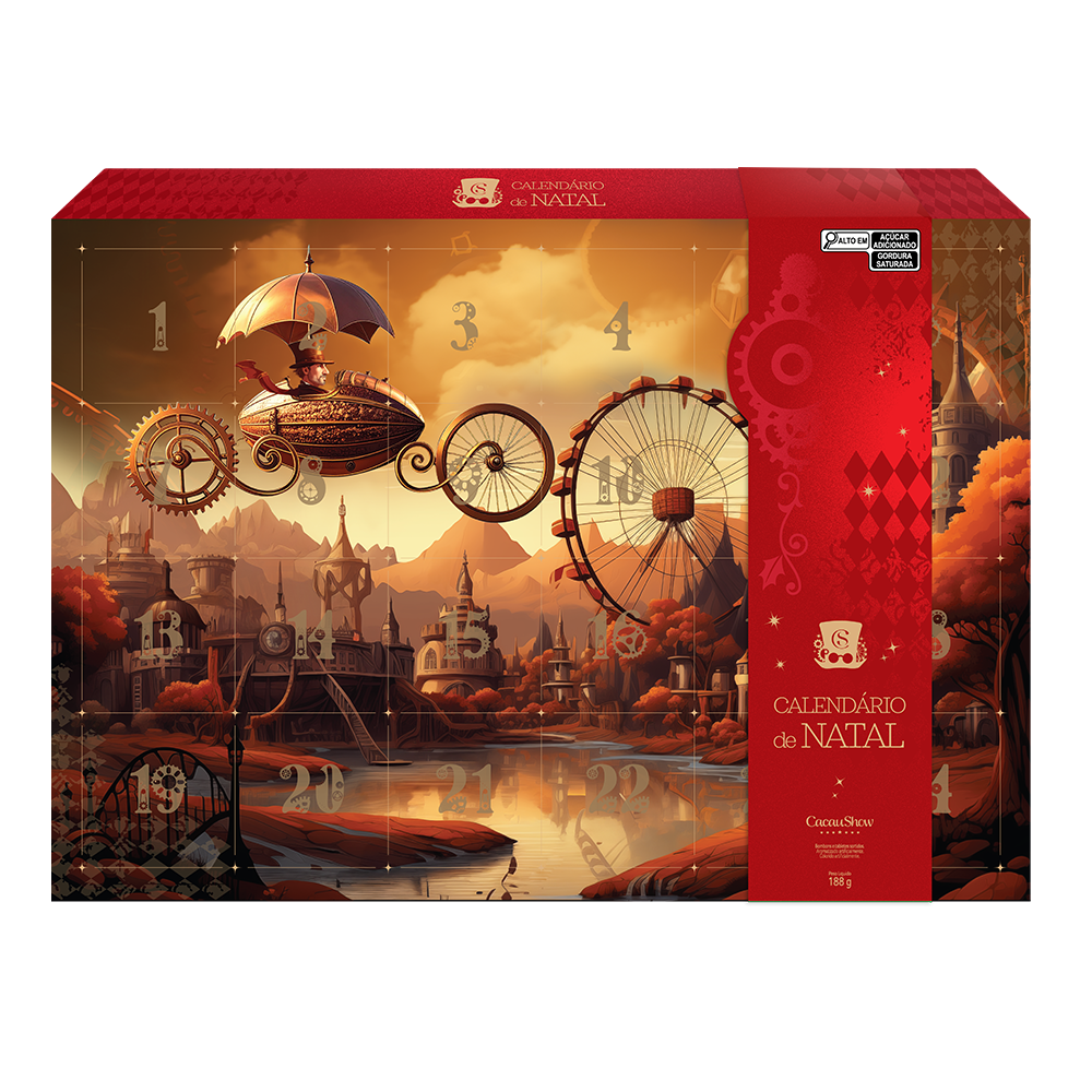 Caixa de Chocolates Calendário Advento 188g