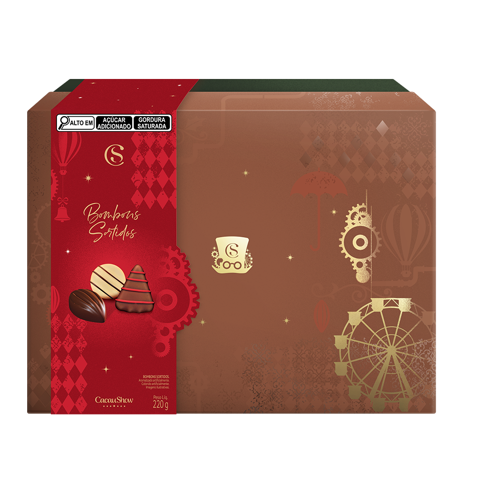 Caixa Cenário de Natal 220g