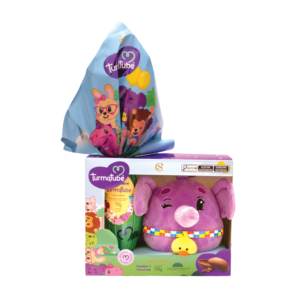 Ovo de Páscoa ao Leite Almofada TurmaTube 170g