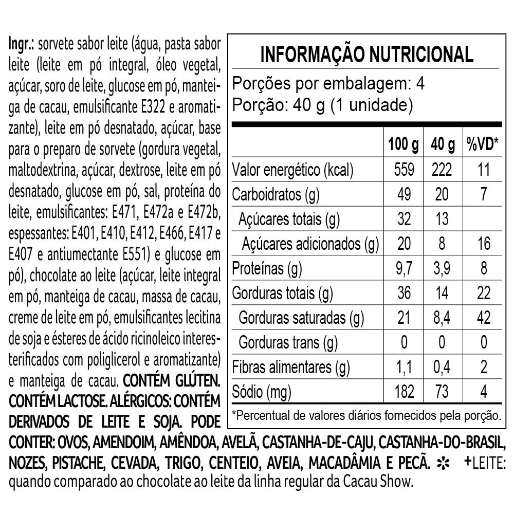 Sorvete laCreme Kids 160g