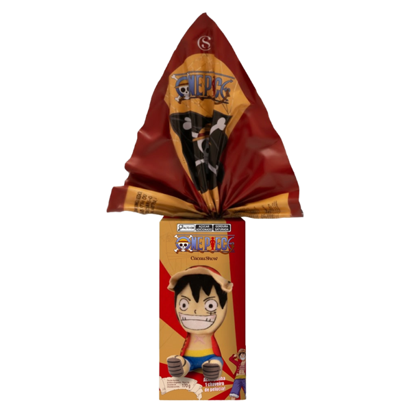 Ovo de Páscoa ao Leite Chaveiro Luffy One Piece 170g