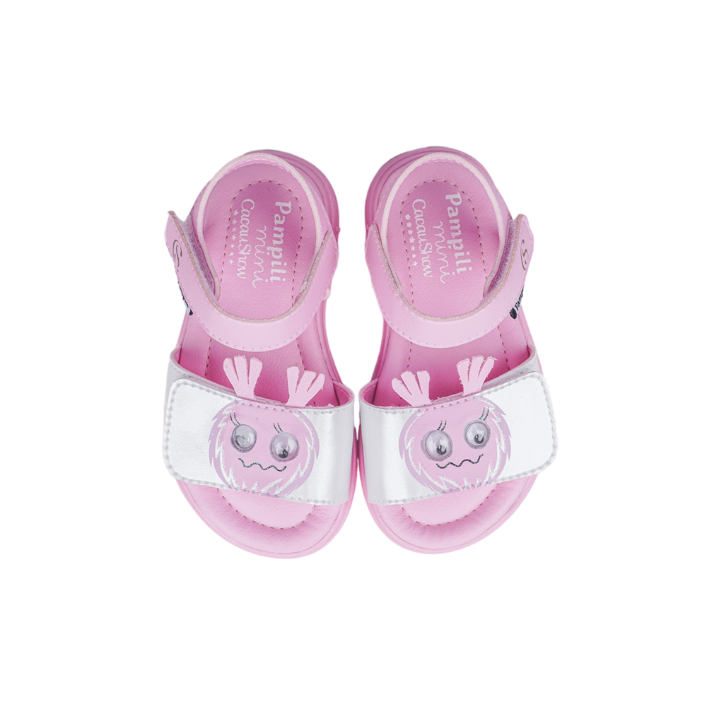 Sandália Infantil Pampili Chocomonstros Claudete Rosa - Imagem 5
