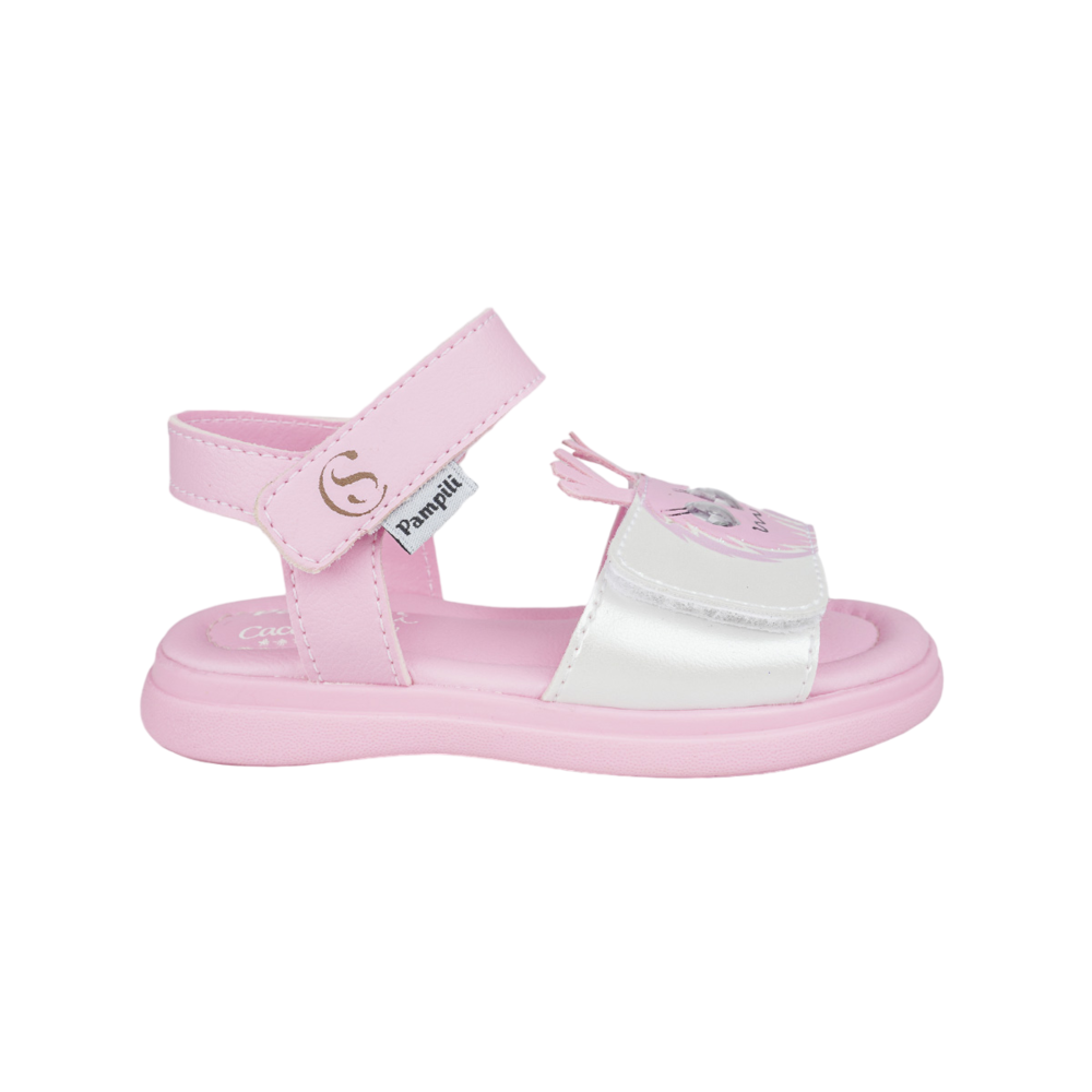 Sandália Infantil Pampili Chocomonstros Claudete Rosa - Imagem 2