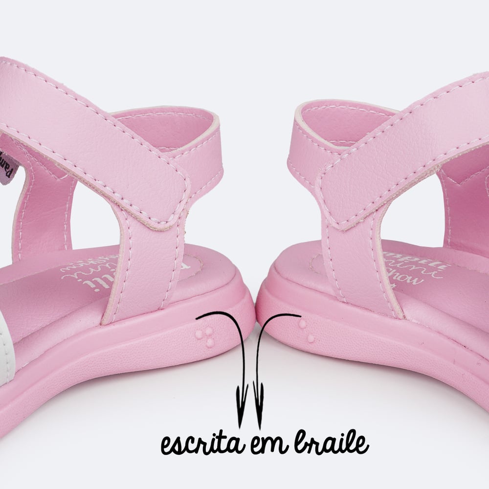 Sandália Infantil Pampili Chocomonstros Claudete Rosa - Imagem 8