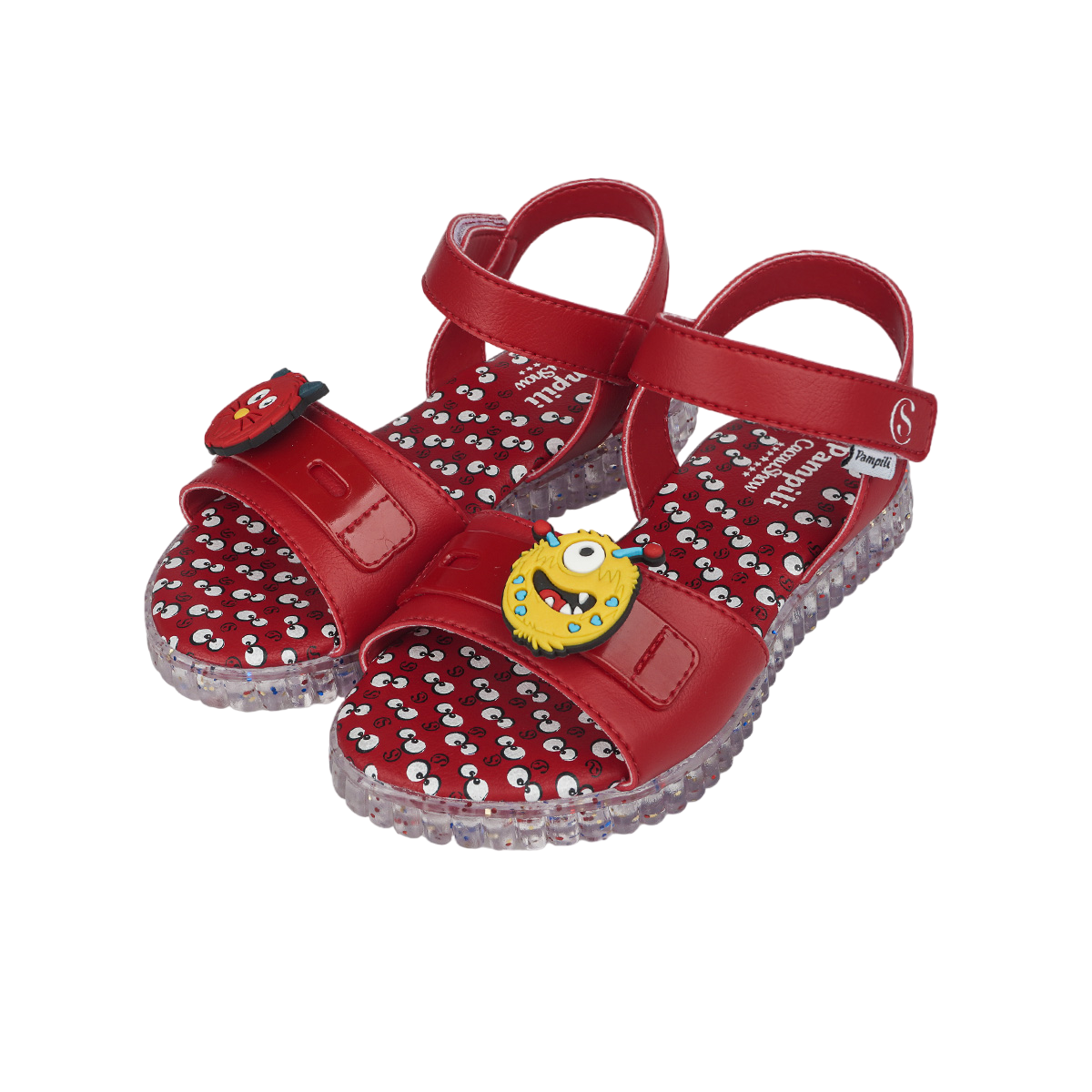 Sandália Infantil Pampili Chocomonstros Vermelha - Imagem 4