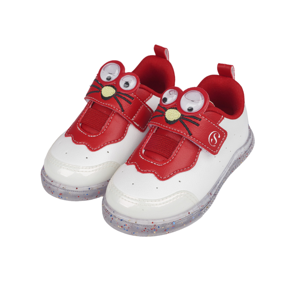 Tênis Infantil Pampili Chocomonstros Filó Branco - Imagem 4