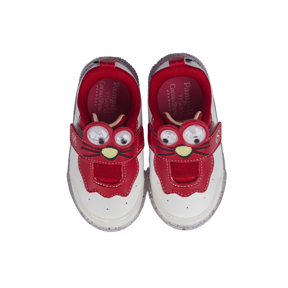 Tênis Infantil Pampili Chocomonstros Filó Branco - Imagem 6