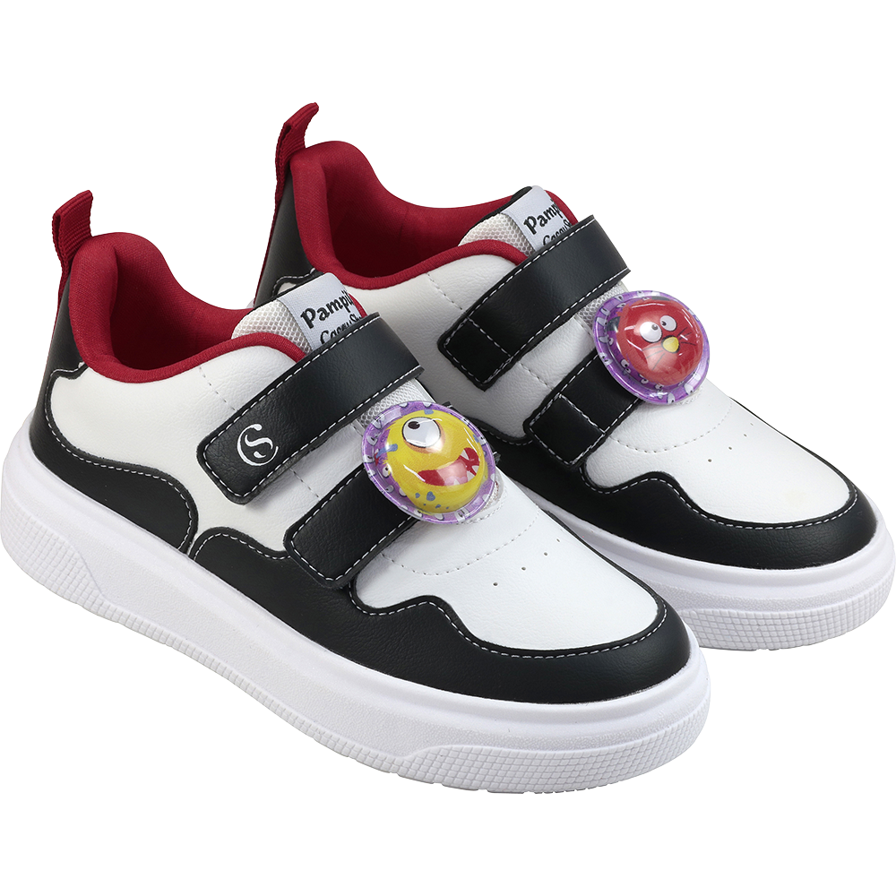 Tênis Pampili Chocomonstros Branco e Preto