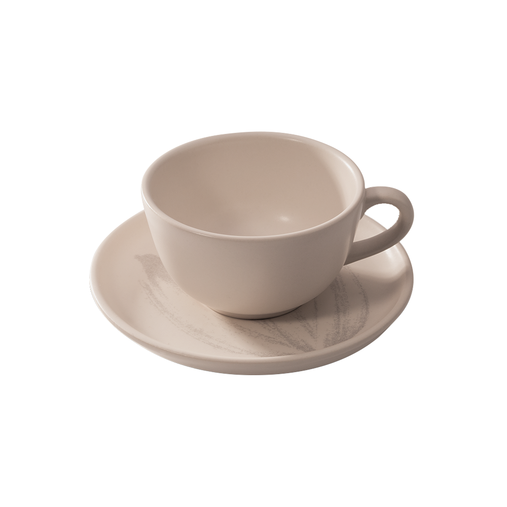 Xícara com Pires Off White Bendito Cacao 200ml