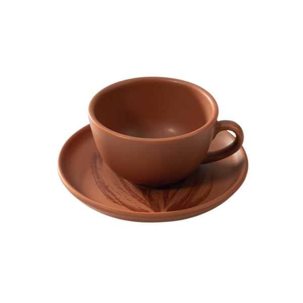 Xícara com Pires Terracota Bendito Cacao 200ml
