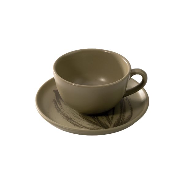 Xícara com Pires Verde Bendito Cacao 200ml